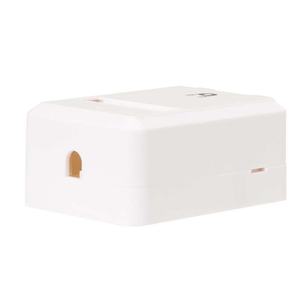 Корпус розетки Maxicord 1 порт, настенный белый