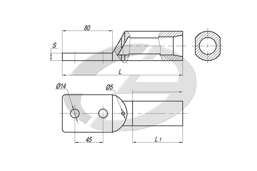  Аппаратный зажим A2A-150-3Т (Д)