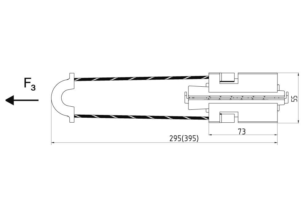 Натяжной клиновый зажим РА-8-CT/200